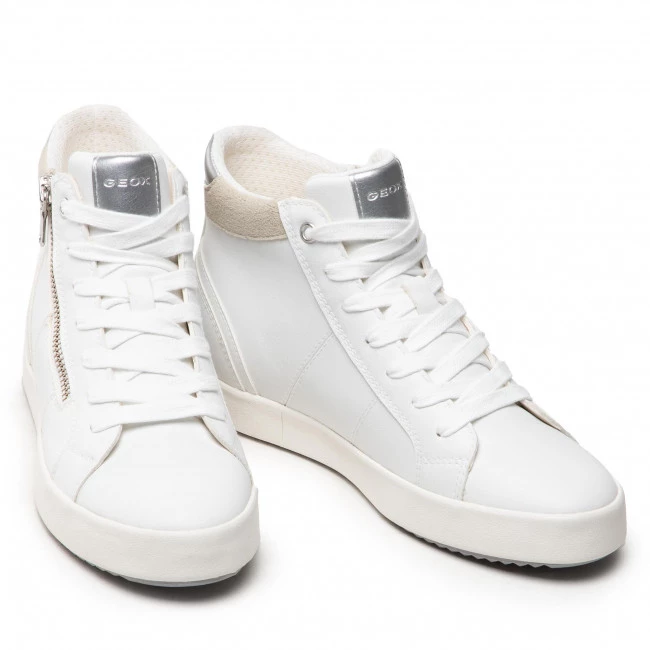 Chaussures Basses Sneakers GEOX - D Blomiee B D166HB 0BCBN C0007 White/Silver Blanc â Image 6