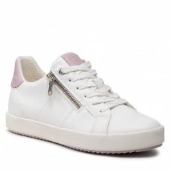 Chaussures Basses Sneakers GEOX - D Blomiee C D166HC 000BC C1Z8W White/Lt Rode Blanc