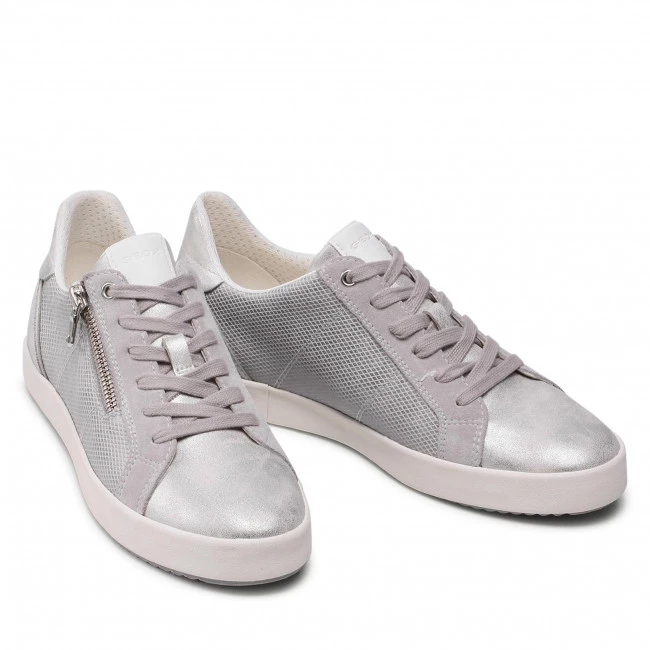 Chaussures Basses Sneakers GEOX - D Blomiee C D166HC 06P22 C1010 Lt Grey Argent – Image 5