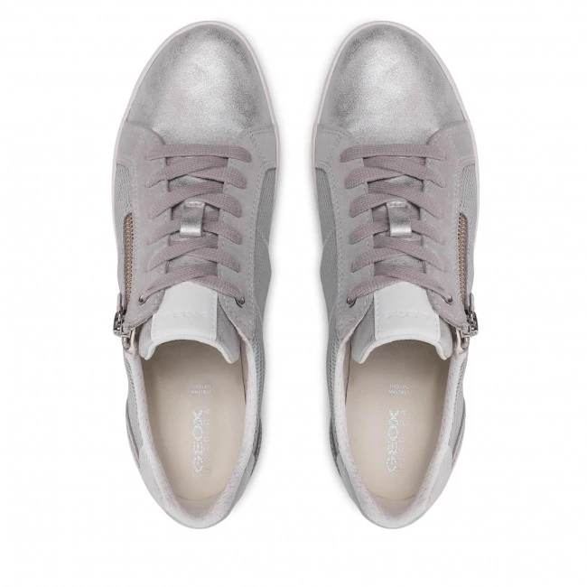 Chaussures Basses Sneakers GEOX - D Blomiee C D166HC 06P22 C1010 Lt Grey Argent – Image 6