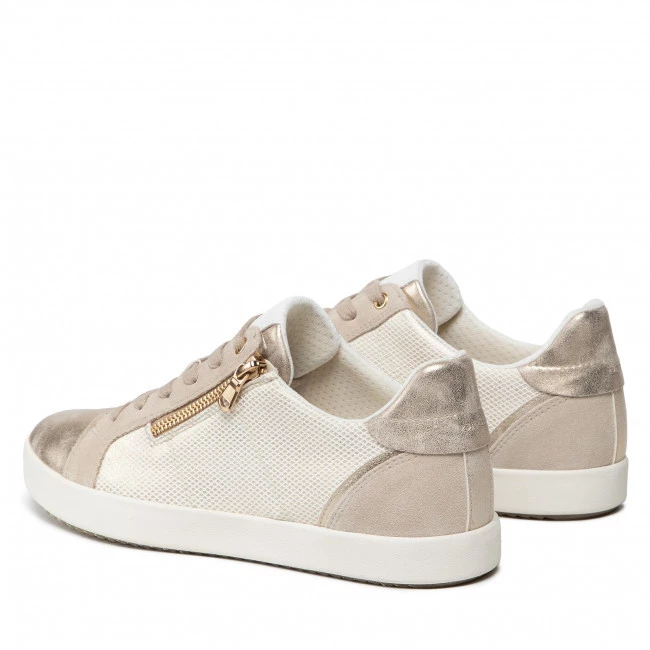 Chaussures Basses Sneakers GEOX - D Blomiee C D166HC 06P22 C2LH6 Lt Gold/Lt Taupe Beige, Blanc â Image 3