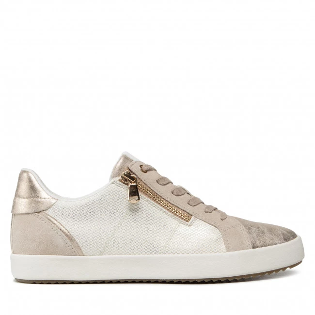 Chaussures Basses Sneakers GEOX - D Blomiee C D166HC 06P22 C2LH6 Lt Gold/Lt Taupe Beige, Blanc â Image 2
