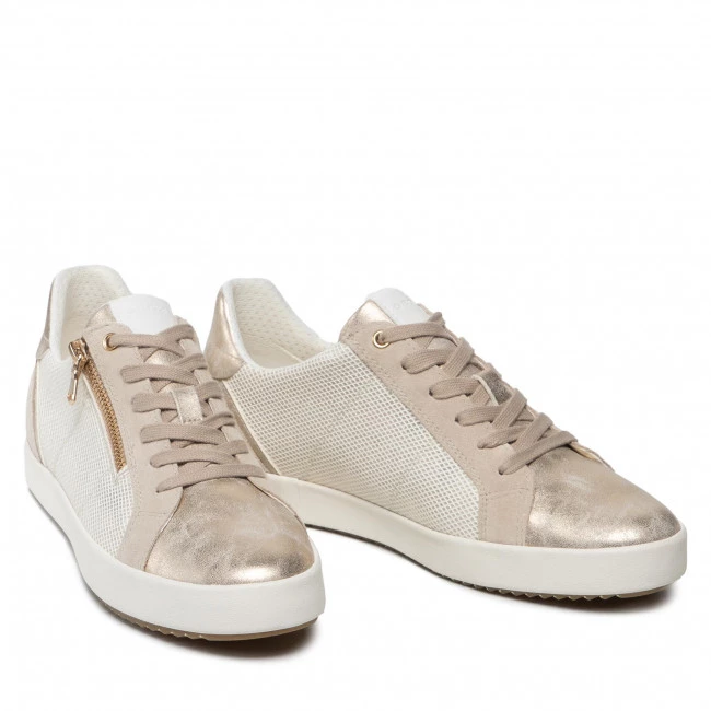 Chaussures Basses Sneakers GEOX - D Blomiee C D166HC 06P22 C2LH6 Lt Gold/Lt Taupe Beige, Blanc â Image 5