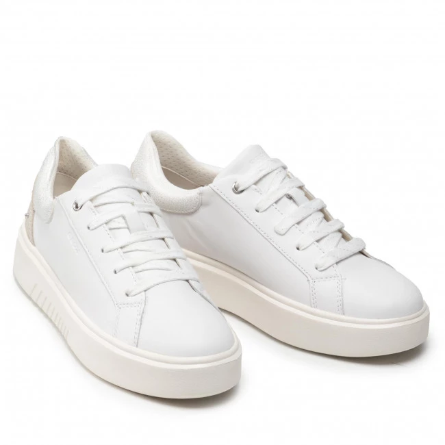 Chaussures Basses Sneakers GEOX - D Nhenbus D168DA 085BN C0007 White/Silver Blanc â Image 5