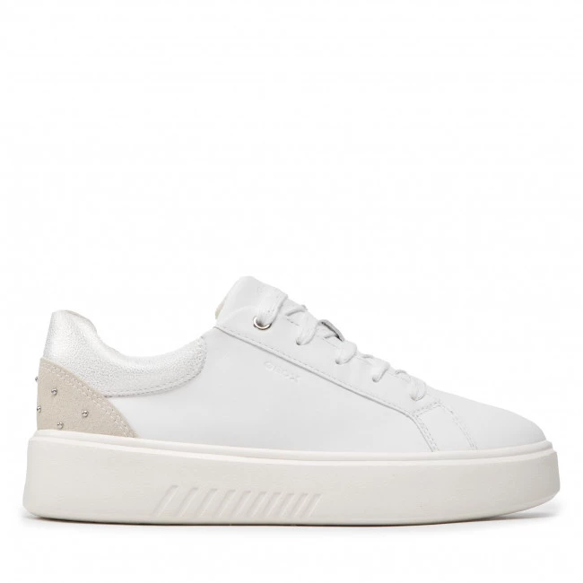 Chaussures Basses Sneakers GEOX - D Nhenbus D168DA 085BN C0007 White/Silver Blanc â Image 2