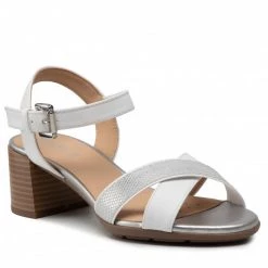 Mules Et Sandales Sandales GEOX - D Marykarmen M.S. F D25CWF 0BC6P C0007 White/Silver Blanc