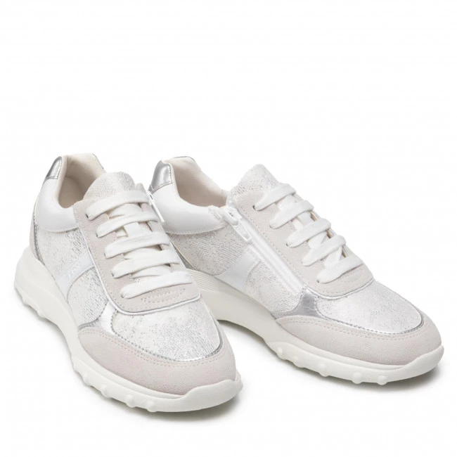 Chaussures Basses Sneakers GEOX - D Alleniee D25LPA 0EW22 C1352 White/Off White Gris â Image 5