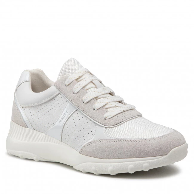 Chaussures Basses Sneakers GEOX - D Alleniee A D25LPA-05422 C1352 White/Off White Blanc