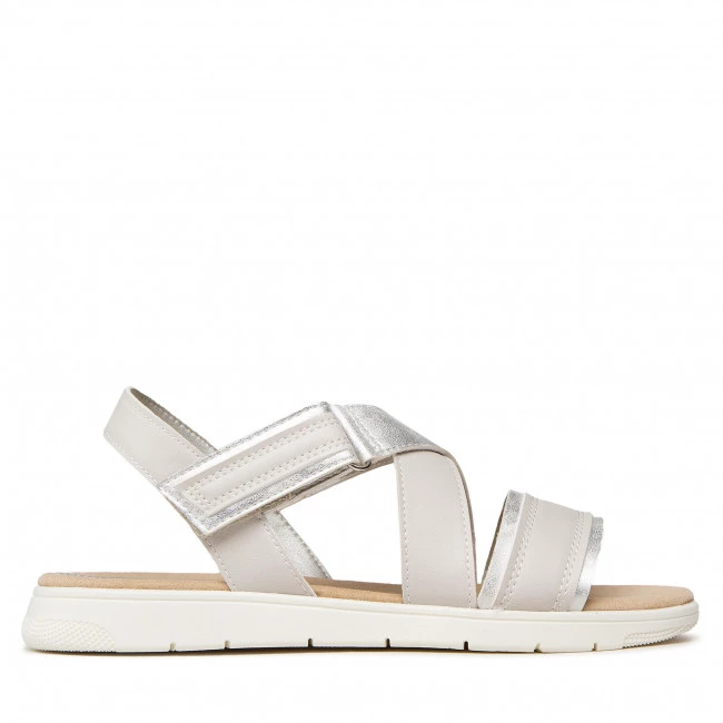 Mules Et Sandales Sandales GEOX - D Dandra D D25NND 054AJ C1002 Off White Argent â Image 2