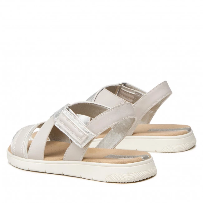 Mules Et Sandales Sandales GEOX - D Dandra D D25NND 054AJ C1002 Off White Argent â Image 3