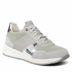 Chaussures Basses Sneakers GEOX - D Bulmy A A D25NQA 02011 C1LF3 Lt Grey/Sage Gris, Vert