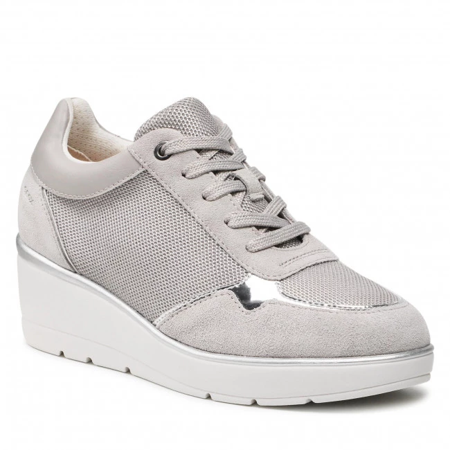 Chaussures Basses Sneakers GEOX - D Ilde A D25RAA 01422 C1010 Lt Grey Gris