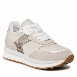 Chaussures Basses Sneakers GEOX - D Runntix B D25RRB 0AS22 C2LH6 Lt Gold/Lt Taupe Beige