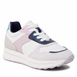 Chaussures Basses Sneakers GEOX - D Runntix B D25RRB-01122 C1Z8W White/Lt Rose Blanc, Gris
