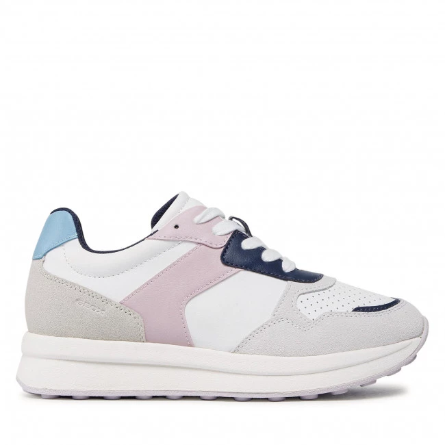 Chaussures Basses Sneakers GEOX - D Runntix B D25RRB-01122 C1Z8W White/Lt Rose Blanc, Gris â Image 2