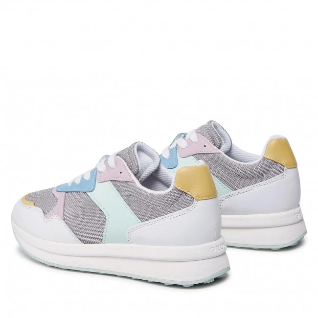 Chaussures Basses Sneakers GEOX - D Runntix B D25RRB 01485 C1303 Lt Grey/White Multicolore, Gris â Image 3