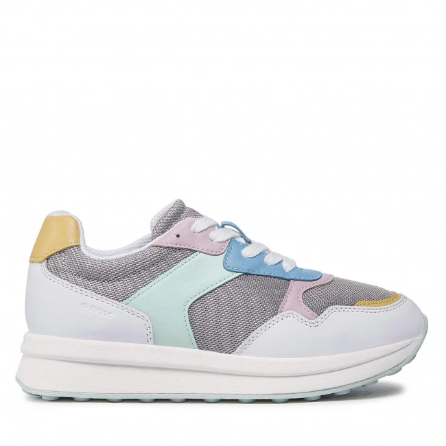 Chaussures Basses Sneakers GEOX - D Runntix B D25RRB 01485 C1303 Lt Grey/White Multicolore, Gris â Image 2