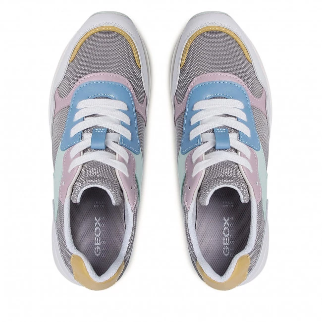 Chaussures Basses Sneakers GEOX - D Runntix B D25RRB 01485 C1303 Lt Grey/White Multicolore, Gris â Image 6