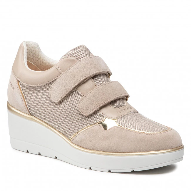 Chaussures Basses Sneakers GEOX - D Ilde B D25RAB 01422 C6738 Lt Taupe Beige