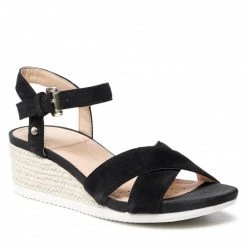 Mules Et Sandales Espadrilles GEOX - D Ischia Corda C D02HHC 00022 C9999 Black Noir