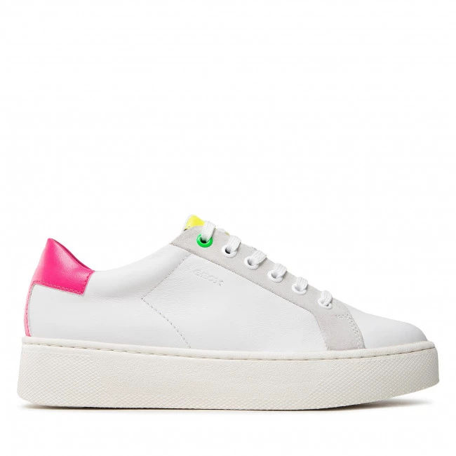 Chaussures Basses Sneakers GEOX - D Skyely C D16QXC 08554 C0835 Off White/Fuchsia Blanc â Image 2