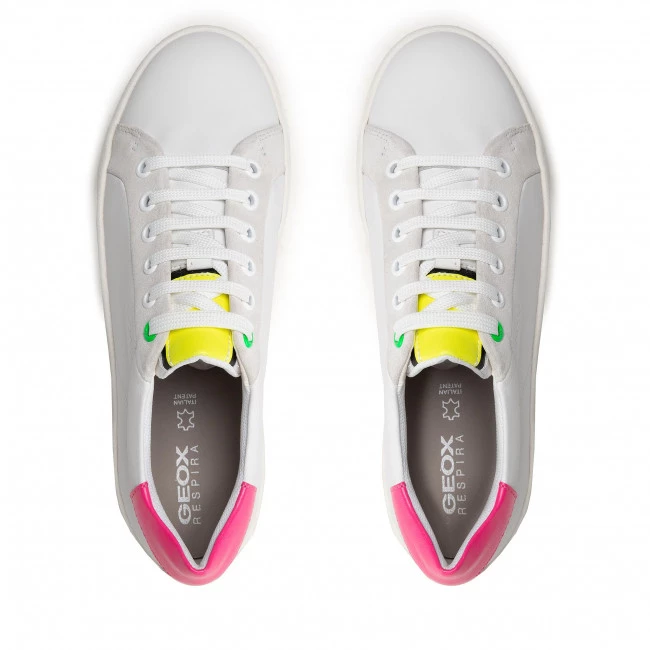 Chaussures Basses Sneakers GEOX - D Skyely C D16QXC 08554 C0835 Off White/Fuchsia Blanc â Image 6