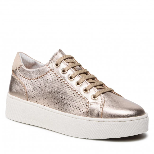 Chaussures Basses Sneakers GEOX - B Skyely C D25QXC 0CF22 CB5H6 Champagne/Lt Taupe Or