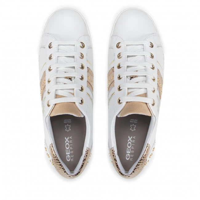 Chaussures Basses Sneakers GEOX - D Jaysen A D151BA 085RY C0232 White/Gold Blanc â Image 6