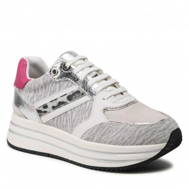 Chaussures Basses Sneakers GEOX - D Kency B D16QHB 0PZ22 C1002 Off White Gris