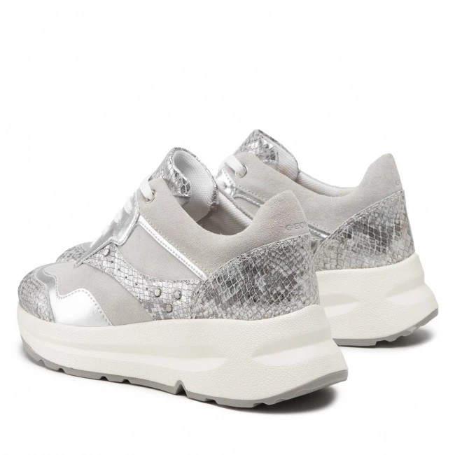 Chaussures Basses Sneakers GEOX - D Backsie A D25FLA-022RY C1355 Lt Grey/Silver Gris – Image 3