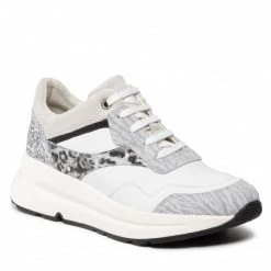 Chaussures Basses Sneakers GEOX - D Backsie A D25FLA 0PZ85 C1995 White/Lt Grey Blanc