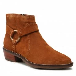 Bottes Et Autres Bottines GEOX - D Teoclea D25QBA 00022 C6001 Cognac Marron