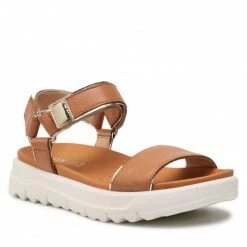 Mules Et Sandales Sandales GEOX - D Xand 2.1S B D25SZB 046BN C5F2L Camel/Lt Gold Marron