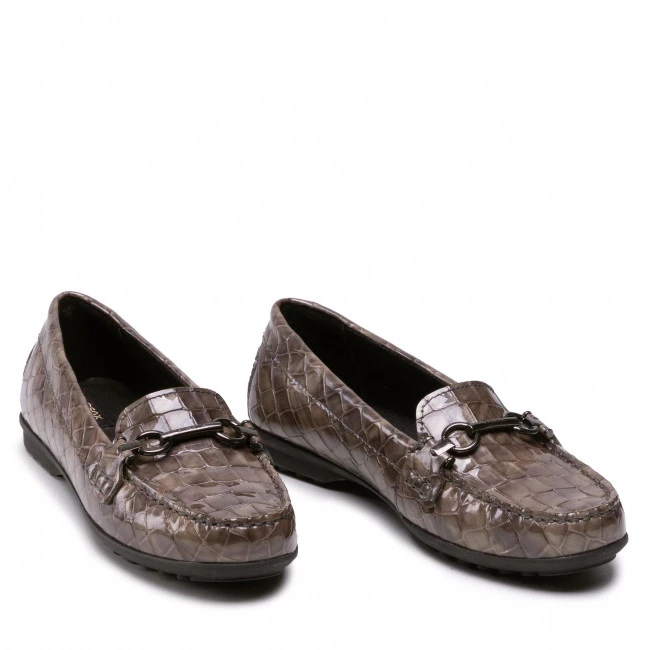 Chaussures Basses Mocassins GEOX - D Elidia A D162TA 000EP C5005 Dk Beige Gris â Image 5