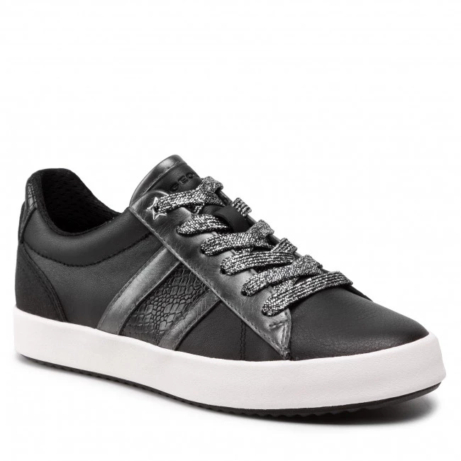 Chaussures Basses Sneakers GEOX - D Blomiee A D166HA 085BN C9B1G Black/Gun Noir