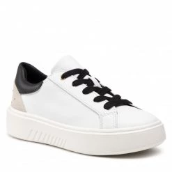 Chaussures Basses Sneakers GEOX - D Nhenbus A D168DA 08554 C0404 White/Black Blanc