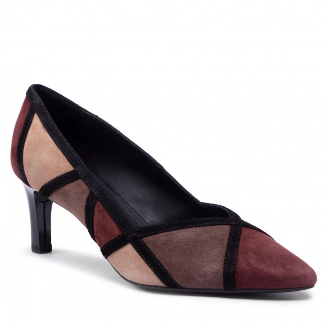 Chaussures Basses GEOX - D Bibbiana A D949CA 00021 C7044 Wine/Chestnut Marron