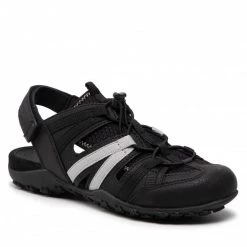 Mules Et Sandales Sandales GEOX - D Sand Strel A D2525A 0EK14 C9999 Black Noir