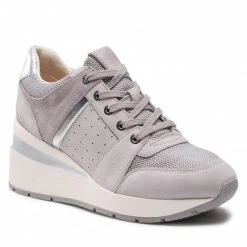 Chaussures Basses Sneakers GEOX - D Zosma A D158LA 02214 C1318 Grey/Lt Grey Gris