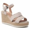 Mules Et Sandales Espadrilles GEOX - D Ponza B D15GVB 021BN C0477 Ice/Silver Beige
