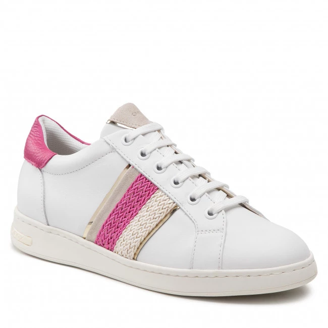 Chaussures Basses Sneakers GEOX - D Jaysen C D251BC 08521 C0563 White/Fuchsia Blanc