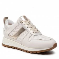Chaussures Basses Sneakers GEOX - D Tabelya A D25AQA 085AA C1Q2L Off White/Lt Gold Blanc