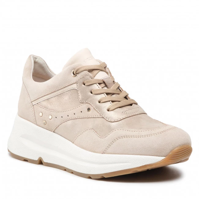 Chaussures Basses Sneakers GEOX - D Backsie A D25FLA 0AL22 CA5H6 Skin/Lt Taupe Beige