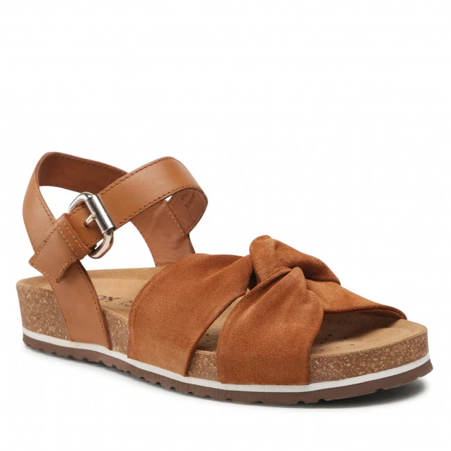 Mules Et Sandales Sandales GEOX - D Spensierata D25LUC 02243 C6001 Cognac Marron