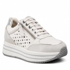 Chaussures Basses Sneakers GEOX - D Kency B D25QHB 08522 C1002 Off White Blanc