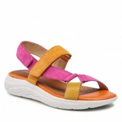 Mules Et Sandales Sandales GEOX - D Spherica Ec5w A D25ADA 00022 C8345 Fuchsia/Orange Rose