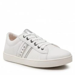 Chaussures Basses Sneakers GEOX - J Kathe G. F J16EUF 00085 C0007 S White/Silver Blanc