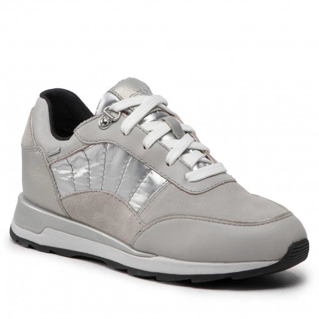 Chaussures Basses Sneakers GEOX - D New Aneko B Abx B D26LYB 085FU C1355 Lt Grey/Silver Gris