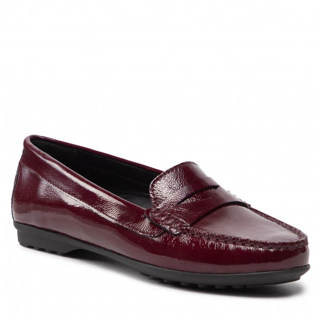 Chaussures Basses Mocassins GEOX - D Elidia A D642TA 00067 C7005 Bordeaux Bordeaux