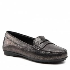 Chaussures Basses Mocassins GEOX - D Elidia A D642TA 000CR C1357 Gun Gris